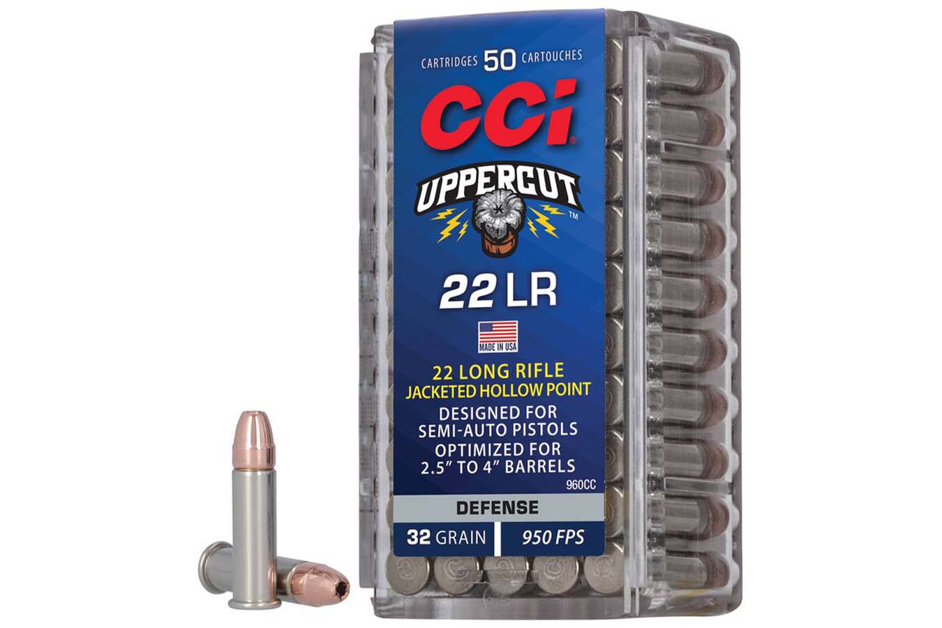 CCI AMMUNITION 22LR 32 gr Hollow Point Uppercut 50/Box